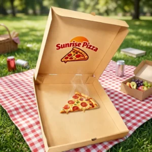 SP4002 Eco-Friendly Corrugated Paper Pizza Box, Custom Logo, Various Sizes