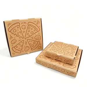 SP4562 Factory Custom Printed Corrugated Pizza Delivery Boxes, 6-16 Inch, Biodegradable, for Takeaway