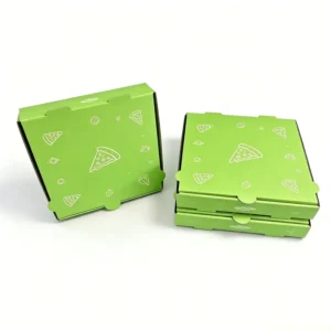 SP4563 Factory OEM B/E Flute Corrugated Recyclable 6-20 Inch Custom Logo Printed Pizza Takeaway Box for Food Truck