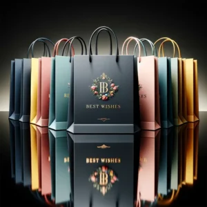 Sac Papier Personnalisable Customized Cardboard Sales Bags With Custom Logo for Business Gifts