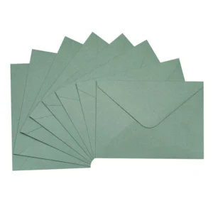 Sage Green Envelopes Custom Logo Printing Wedding Invitation Envelopes for Business Card Gift Card Stationery Supplies