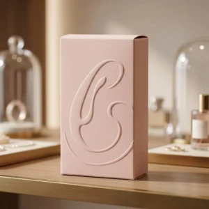 Sculpted Texture Embossed Cosmetic Packaging Box for Skincare