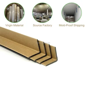 Secure Palletized Shipping High Compression Cardboard Edge Protectors Paper Edge Protectors V Board