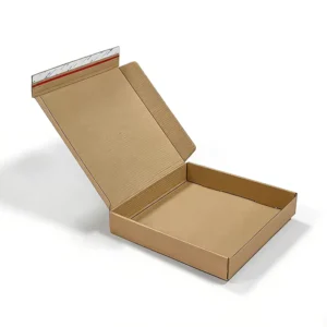 Self-Seal Corrugated Mailer Box Zipper Tear Strip Kraft Shipping Box for E-Commerce