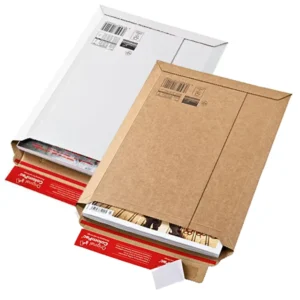 Self-Seal White Rigid Paperboard Stay-Flat Mailer Envelope for Art Prints