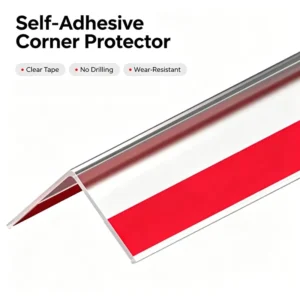 Self adhesive Clear Corner Protectors 40x40MM Easy to Install for Wall Cabinet Door Desk Corners