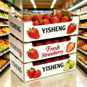 Shockproof Breathable Water-Resistant Stackable Corrugated Fruit Export Carton with Custom Printing