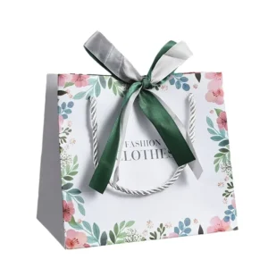 Shopping Bags Gift Carry Paper Bags Boutique Eco Marble Design Paper Bags