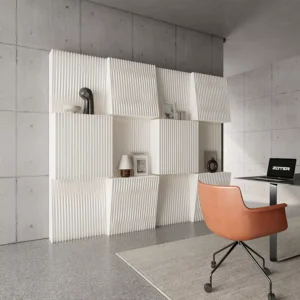 Simple Design Durable Lightweight Foldable Opaque Kraft Paper Partition Wall Light Accordion Honeycomb Divider Customizable Size