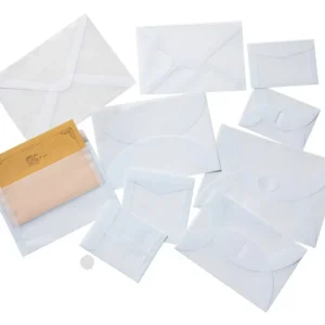 Simple Semi-Transparent Tracing Paper Envelopes Vintage Matte Finish Wedding Celebrity Gift Invitation Cards