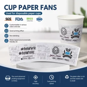 Single-Side PE-Coated Waterproof Virgin Wood Pulp Paper Cups for Tea Coffee Juice Beverages