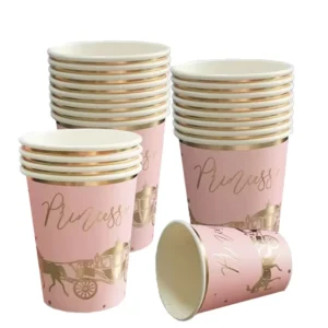 Single-Wall 9 oz Food-Grade Disposable Coffee and Juice Paper Cups for Parties and Events