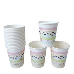 Single Wall Paper Cup Eco-Friendly Take Away Custom LOGO Paper Cup Disposable Coffee Cup