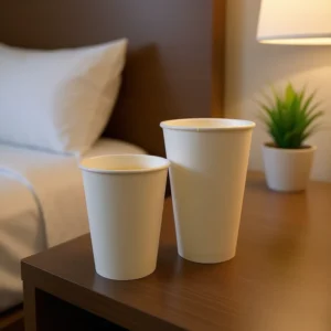Single Wall Thickened Disposable Paper Cups for Hot and Cold Coffee, Milk, Wine, and Carbonated Beverages