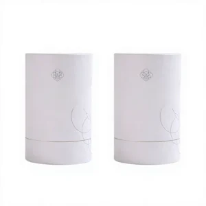 Skincare Product Mask Paper Tube Packaging White Cardboard Canister Color Printing Round Gift Packaging