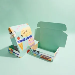 Small Corrugated Paper Gift Box with Custom Printing for Retail