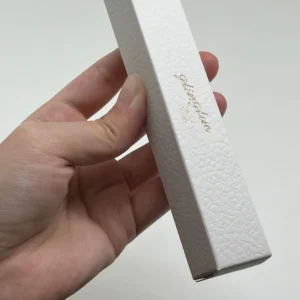 Small Custom Cosmetics Paper Packaging Box for Makeup and Lipstick with Gold Foil
