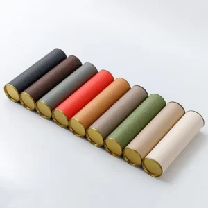 Small Empty Round Recycled Kraft Paper Tube for Incense, Mailing, and Chinese Tea