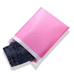 Small Pink Plastic Bubble Mailer Bag