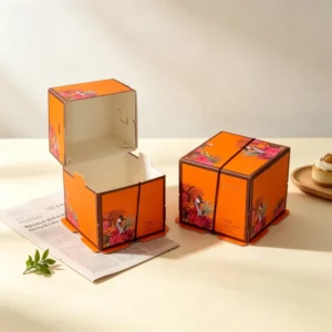 Small Square Paper Dessert Box for Cake, Cookie, and Pastry