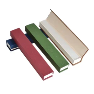 Solid-Color Rectangular Clamshell Kraft Paper Incense Gift Box with Sponge Lining and Stamping