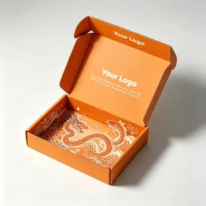 Soy Ink Custom Logo Printed Kraft Paper Corrugated Mailer Box for Gifts with Matte Finish