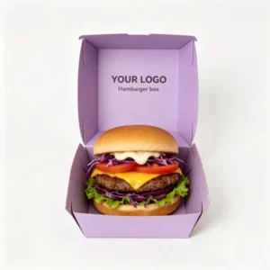 Soy Ink Custom Printed Disposable Food-Grade Burger Box