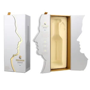 Special Shape Paper Wine Gift Box with Magnetic Closure, Embossed, Custom Folding Rigid Box