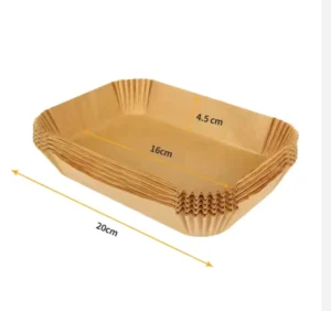Square Food-Grade Double-Layer Coated Oil-Absorbing Paper Liner for Air Fryer