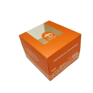 Square Paper Packaging Box with Clear Plastic Window