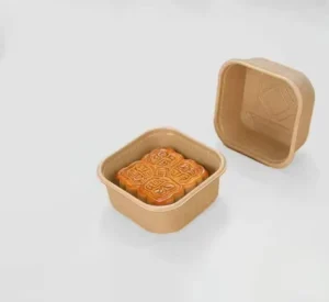 Square Plastic Mooncake Box Thickened Packaging for Mid-Autumn Festival Snacks and Candy