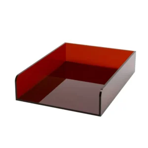 Stackable Clear Acrylic A4 Paper Tray Desk File Organizer Letter Tray