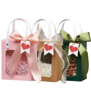 Stand-Up Paper Gift Pouch with Window