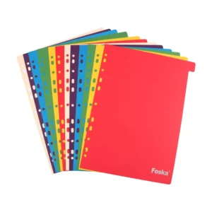 Stationery Suppliers Rainbow Colors Ring Binders Travel Diary Index Page Tab Cards Dividers A4 Paper Dividers Sheets