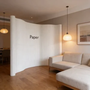 Stretchable Paper Folding Partition Wall Screen Divider