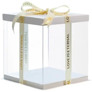 Supplier Cardboard Paper Cake Box, 12 x 12 x 8 Inch, Tall, with Window