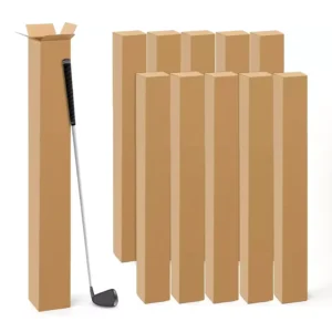 Supplier Custom Recycled 5-Layer Thick Kraft Corrugated Golf Club Shipping Boxes
