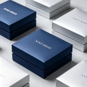 Supplier Customized Small Cardboard Jewelry and Earring Accessories Box in Blue, Black, Silver, or Kraft Paper