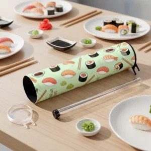 Sushi Push-Up Paper Tube Packaging Container