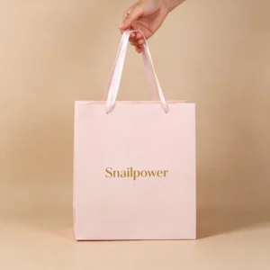 Sustainable White Cardboard Paper Gift Bags, Recyclable, Custom Brand Logo Print, Factory Supply
