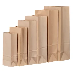Take Away Paper Bag Square Paper Bag Bread Packaging Paper Bags