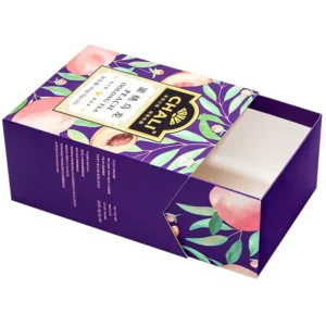 Tea Drawer Style Packaging Paper Box White Card Box Environmentally Friendly Manufacturer