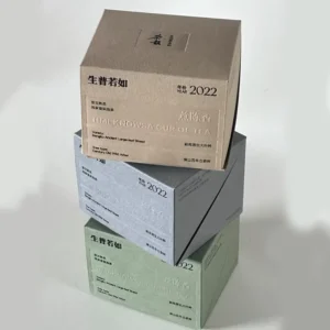 Tear-Open Zipper Rectangular Tea Box for Drip Coffee and Tea with Offset Printing