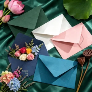 Textured Touch-Sensitive Special Paper Envelopes for Greeting Cards, Invitations, and Postcards, Multiple Colors