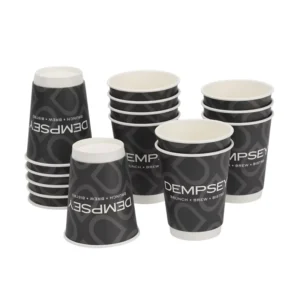 Thickened 8oz Disposable Biodegradable Eco-Friendly Airline Paper Cups with Custom Logo