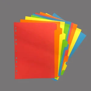 Three Color 1 31 Tab Coloured Manila Paper Index Dividers for Ring Binders Manufacturer