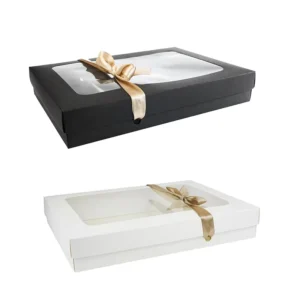 Top Sale Paper Box With Transparent Window Eco-Friendly Packing Box Gift Box With Ribbon