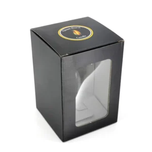 Top-and-Bottom Full-Overlap Paper Box with Transparent Window