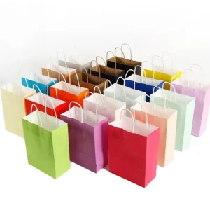 Top ranking Product Custom logo Eco Friendly Brown Fast Food Take Away Kraft Paper Bagt