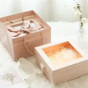 Transparent Paper Gift Boxes and Bags for Holiday Gifts